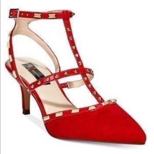 INC International Concepts Carmared Pointed Toe studded Kitten Heel